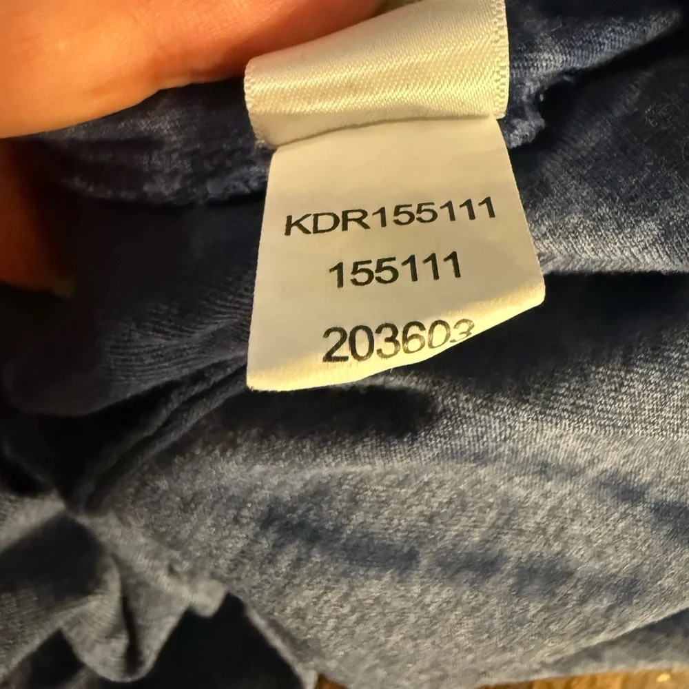 J. Jill Pure Jill Tie Dyed Maxi Dress Blue Cotton Size Medium - Picture 9 of 10